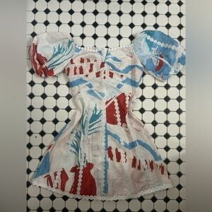 PATTERNED SUMMER MINI DRESS
